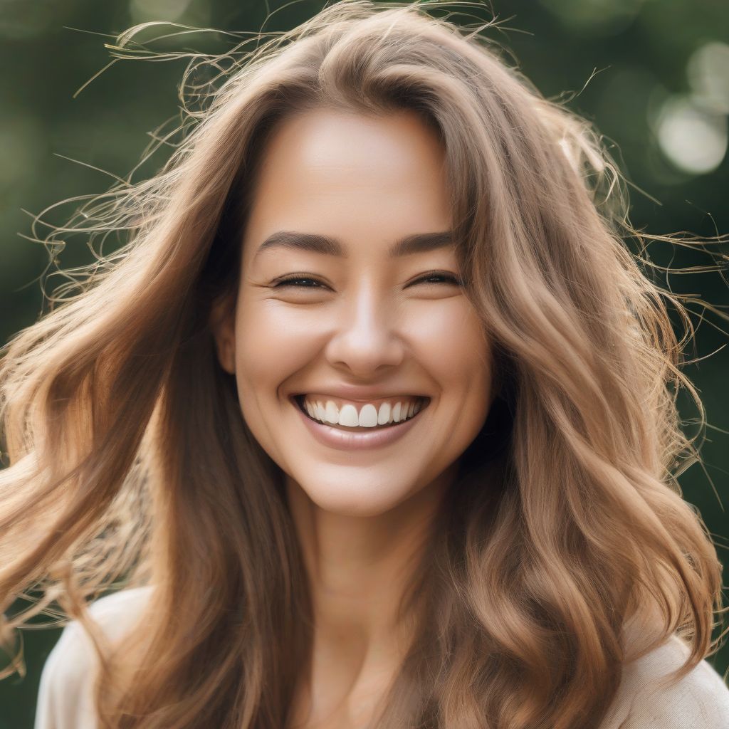 Woman with Healthy Hair